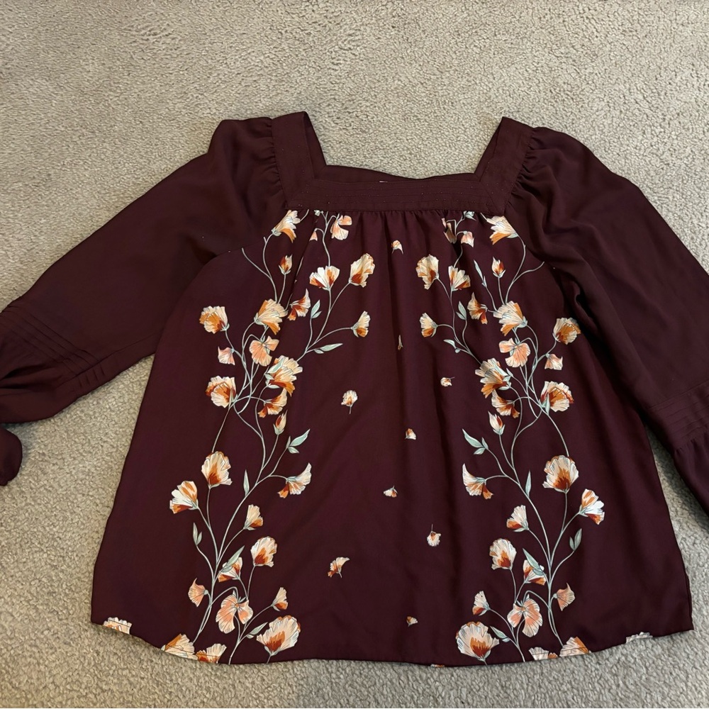 LC Lauren Conrad Peasant Top XL
